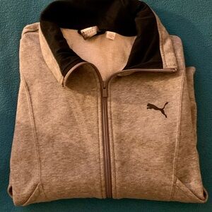 Puma athletic zip up sweater